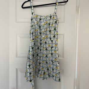 Staud Crudite Print Romper with Belt